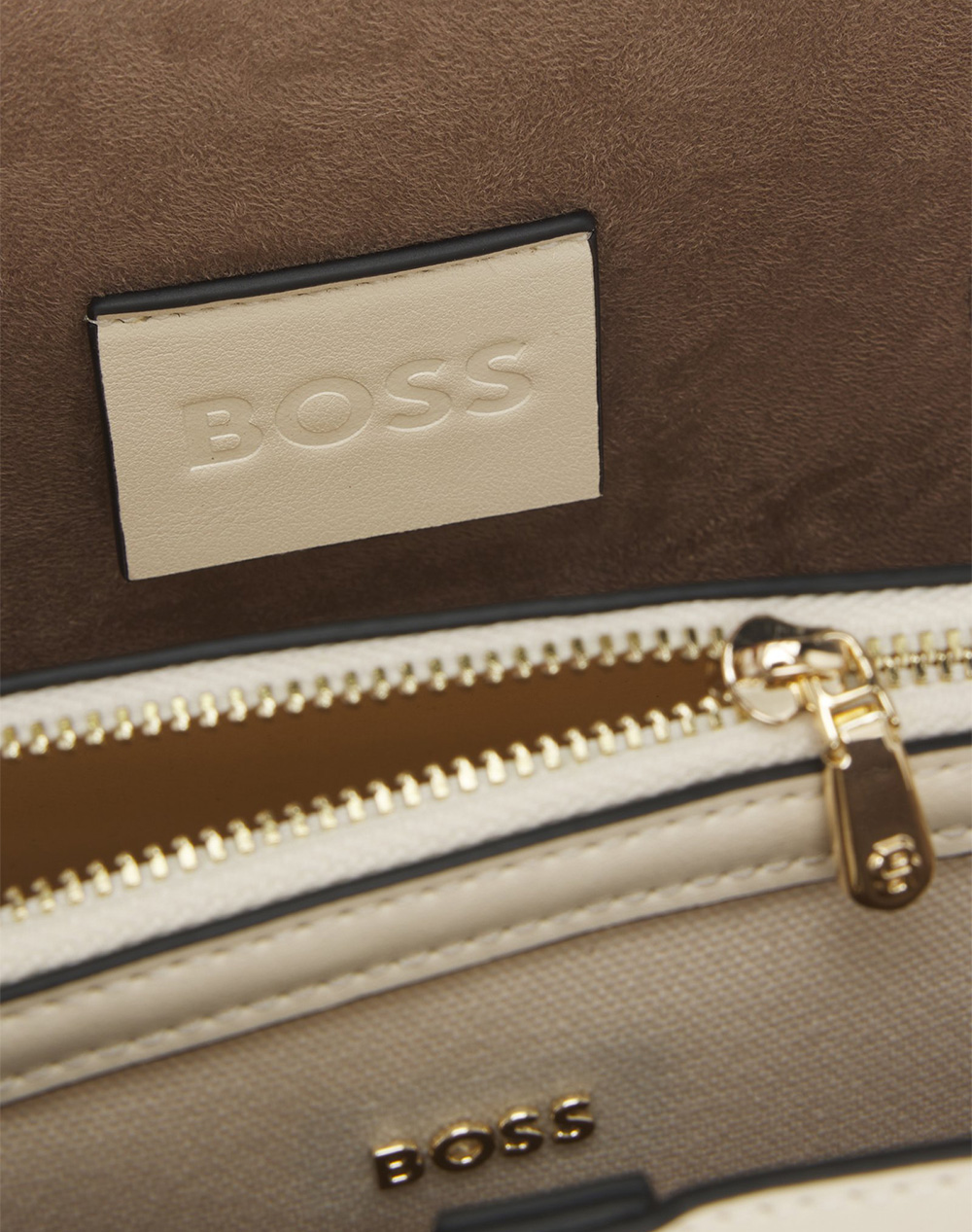 Boss Numah Chapelier Tote 10273896 01 50563842-119 Offwhite Γυναικεία αξεσουάρ τσάντες Politikos Shop Πολιτικός