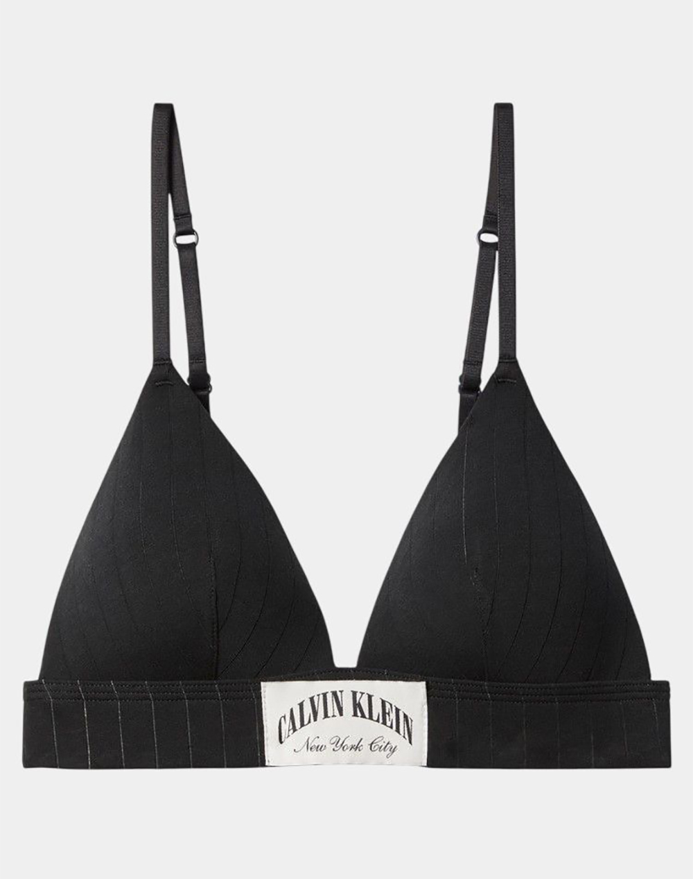 Calvin Klein Jeans Lightly Lined Triangle Lv00Qf8886-Ub1 Black Γυναικεία εσώρουχα Σουτιεν Politikos Shop Πολιτικός