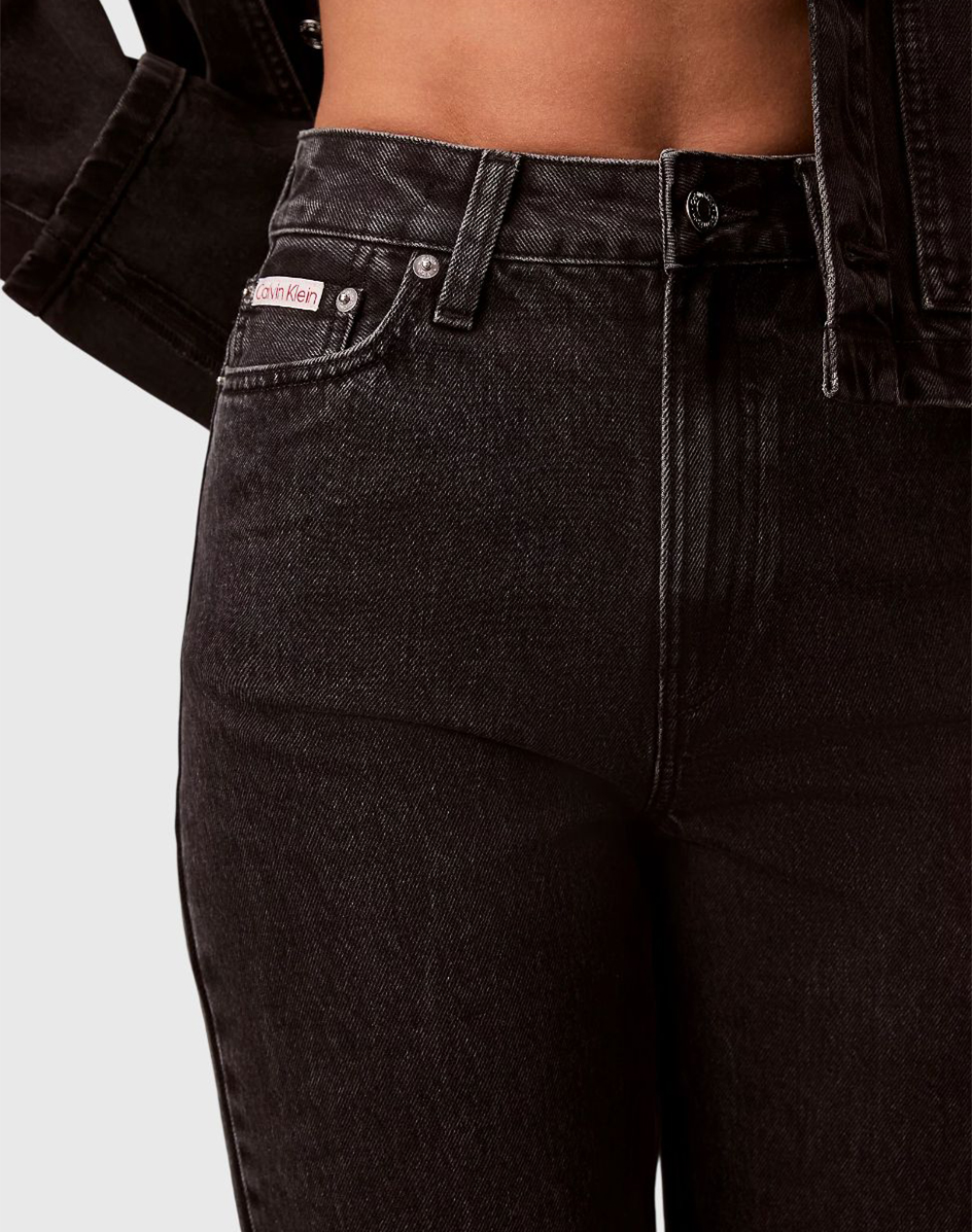 Calvin Klein Jeans Eu Barrel Jean Ck Essential Blac Lv047E627G-846Rg Denimblack Γυναικεία ρούχα παντελόνια 5P Cargo Politikos Shop Πολιτικός