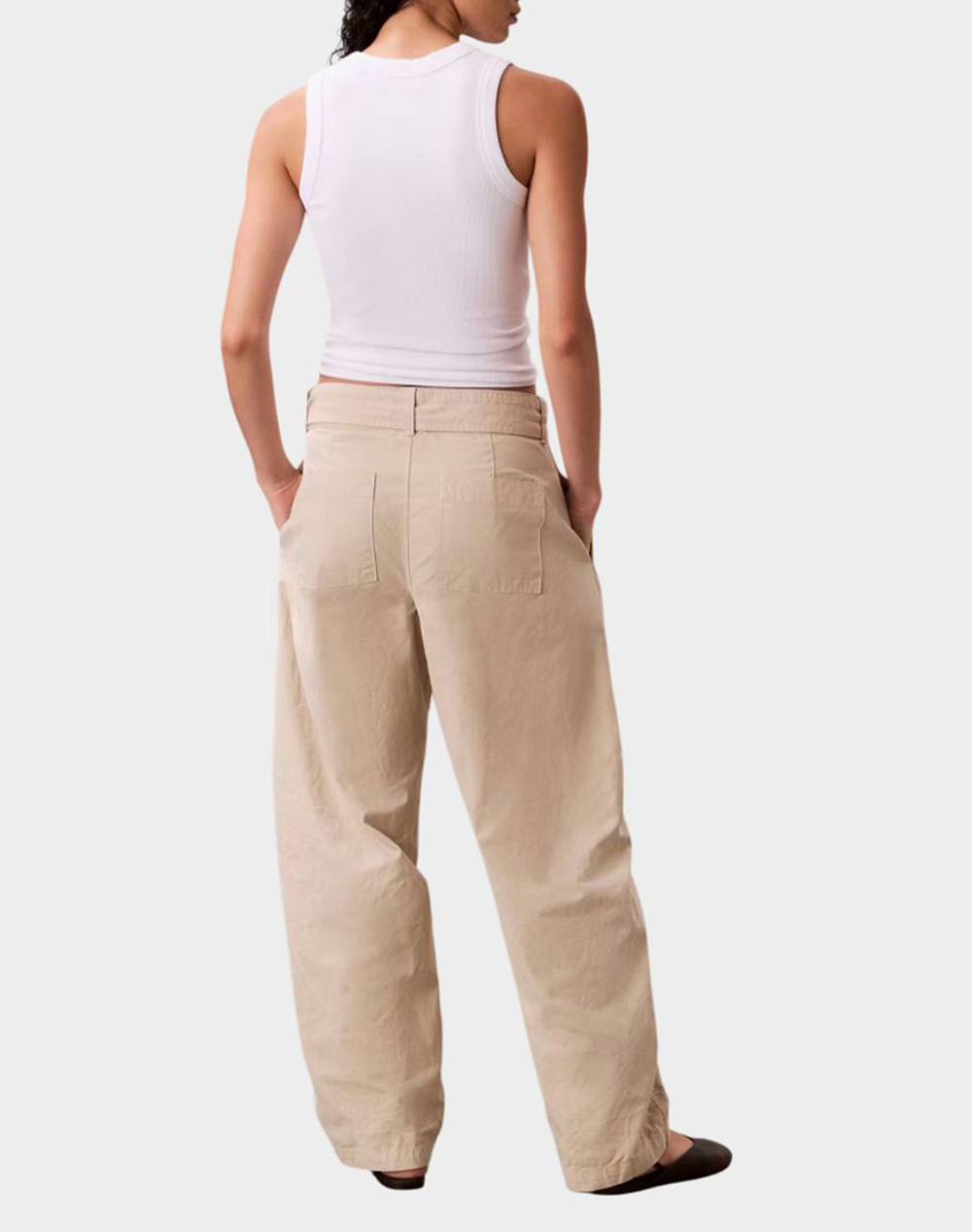 CALVIN KLEIN JEANS COTTON SEAMED PANT LV044E619G-2F2 Biege φωτογραφία