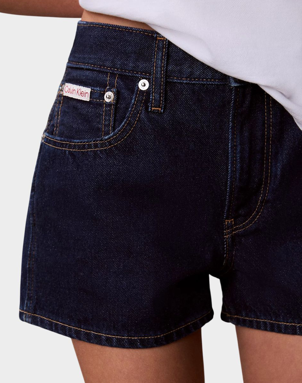 CALVIN KLEIN JEANS ARCHIVE MINI SHORT TRUE INDIGO LV047F768G-GWI DenimDarkBlue φωτογραφία