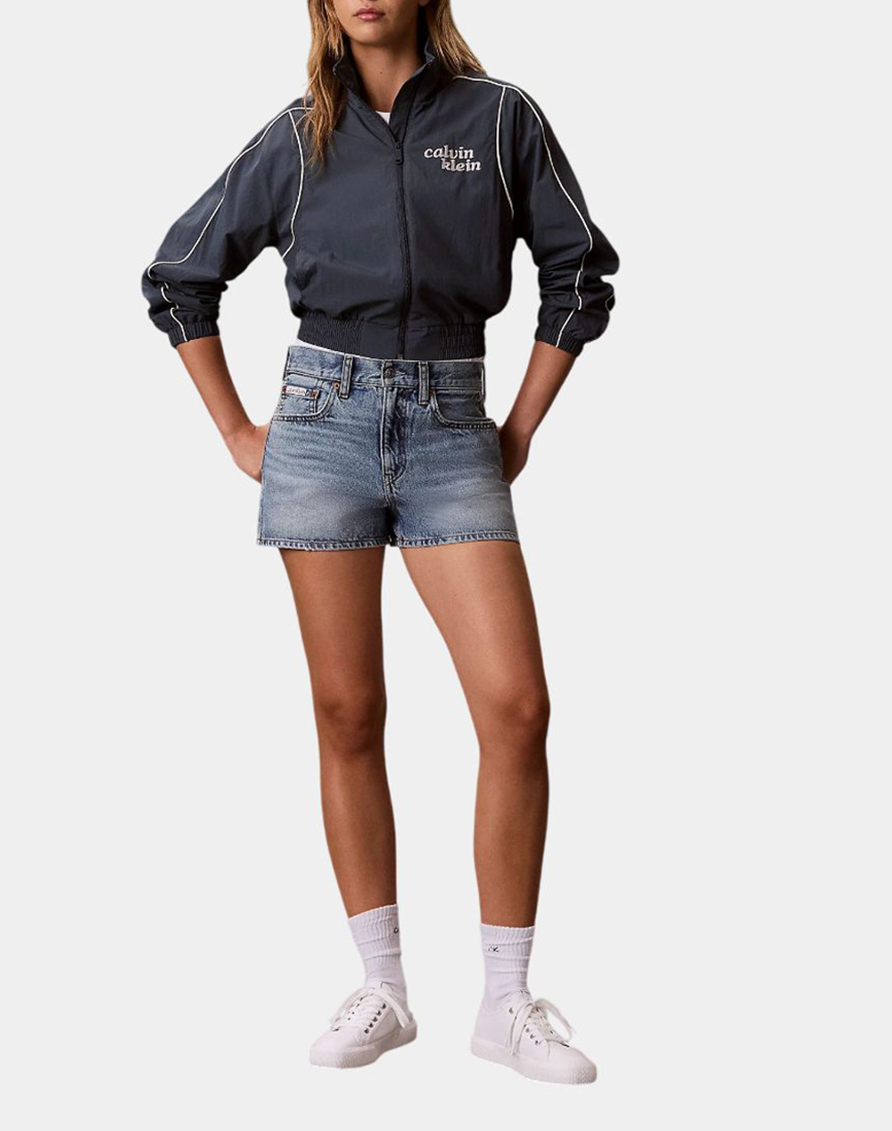 CALVIN KLEIN JEANS ARCHIVE MINI SHORT VINTAGE MOSS LV047F770G-21E DenimBlue φωτογραφία