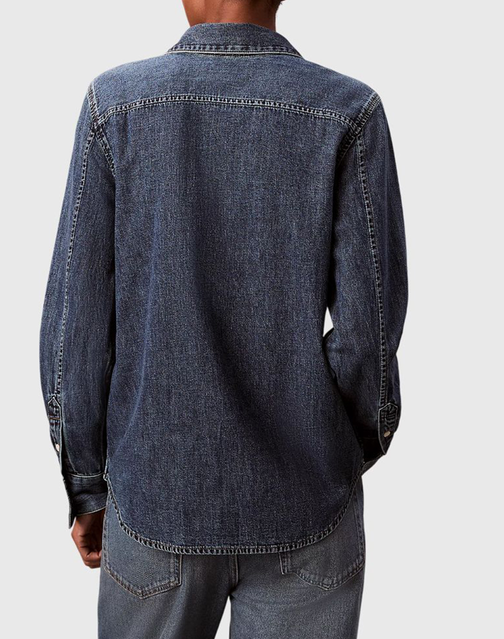 CALVIN KLEIN CALVIN KLEIN LS CLASSIC DENIM SHIRT BLUE WHAR LV047E742G-3UA DenimBlue - 2