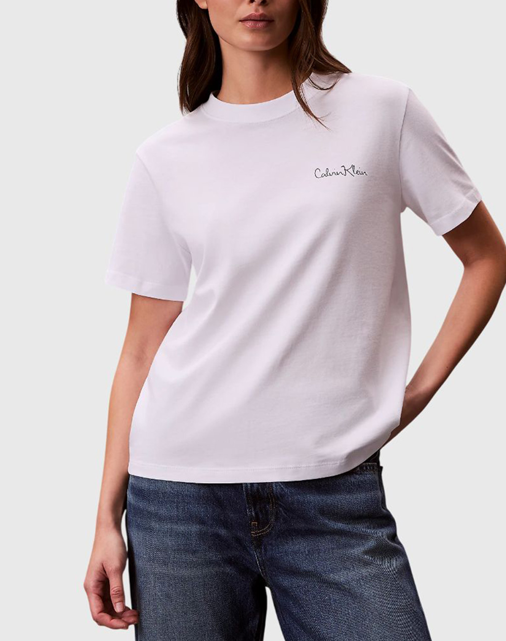 CALVIN KLEIN SS CLASSIC GRAPHIC TEE LV047E809G-YAA White