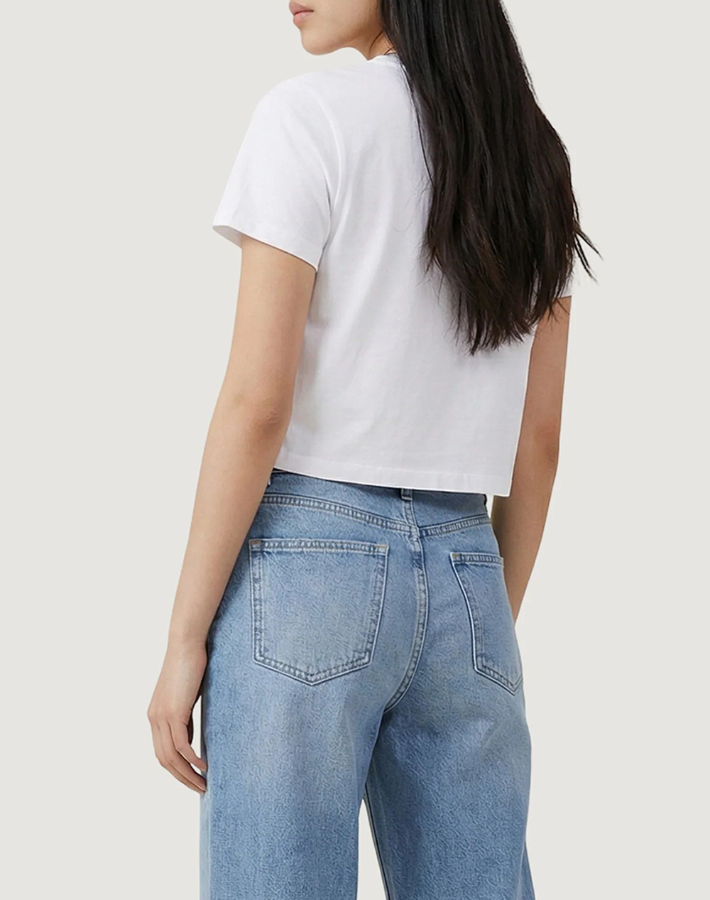 CALVIN KLEIN CALVIN KLEIN JEANS A - SS LOGO CROPPED TEE LV047AB213-YAF White - 2
