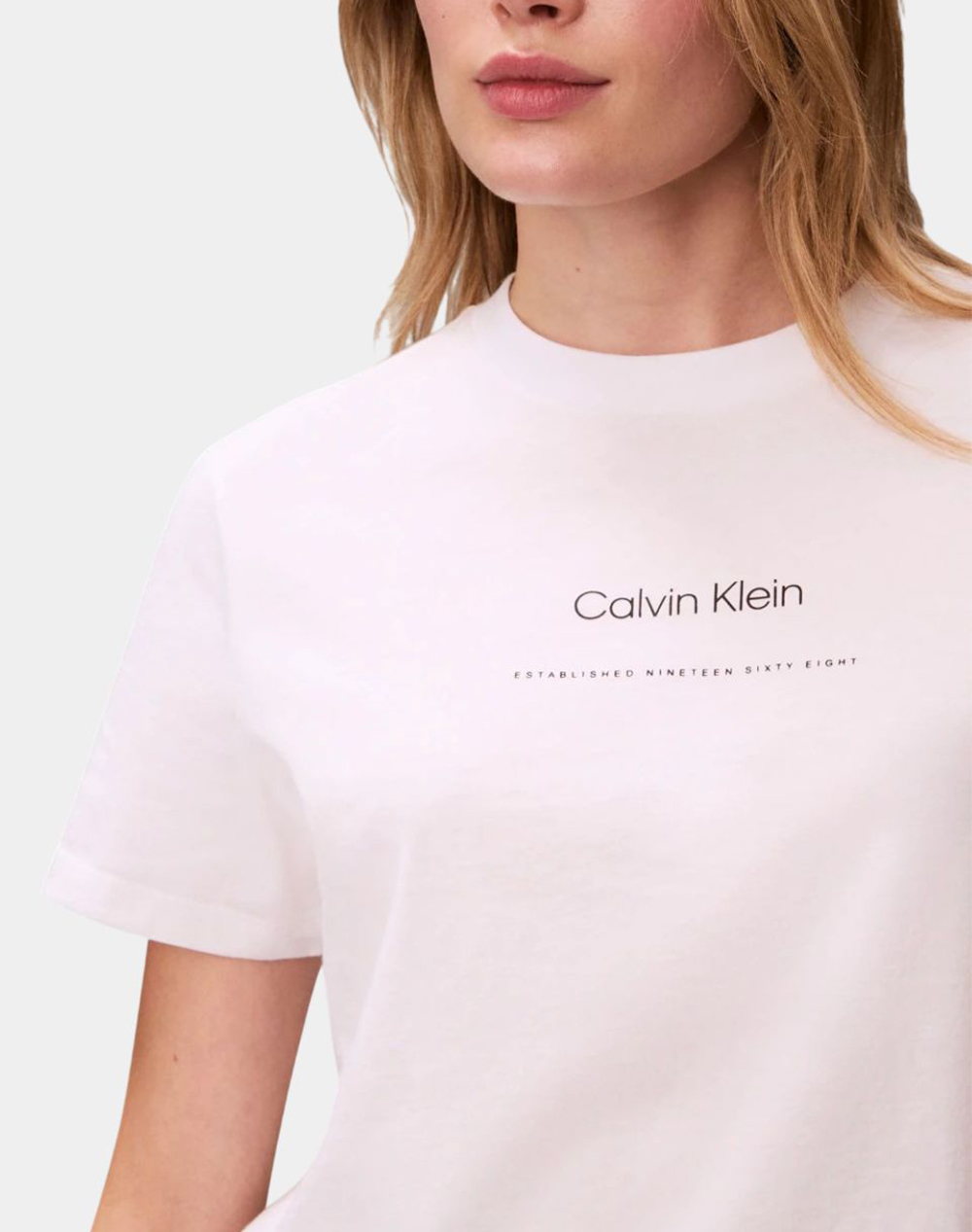 Calvin Klein Jeans Ss Multi Logo Classic Tee Lv047C811G-Yaf Offwhite Γυναικεία ρούχα μπλούζες Τ-Shirt Politikos Shop Πολιτικός