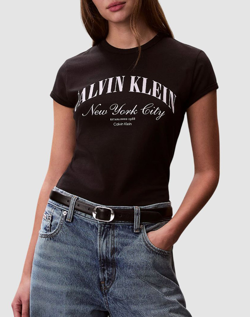 CALVIN KLEIN SS GRAPHIC LOGO BABY TEE LV047F815G-UB1 Black