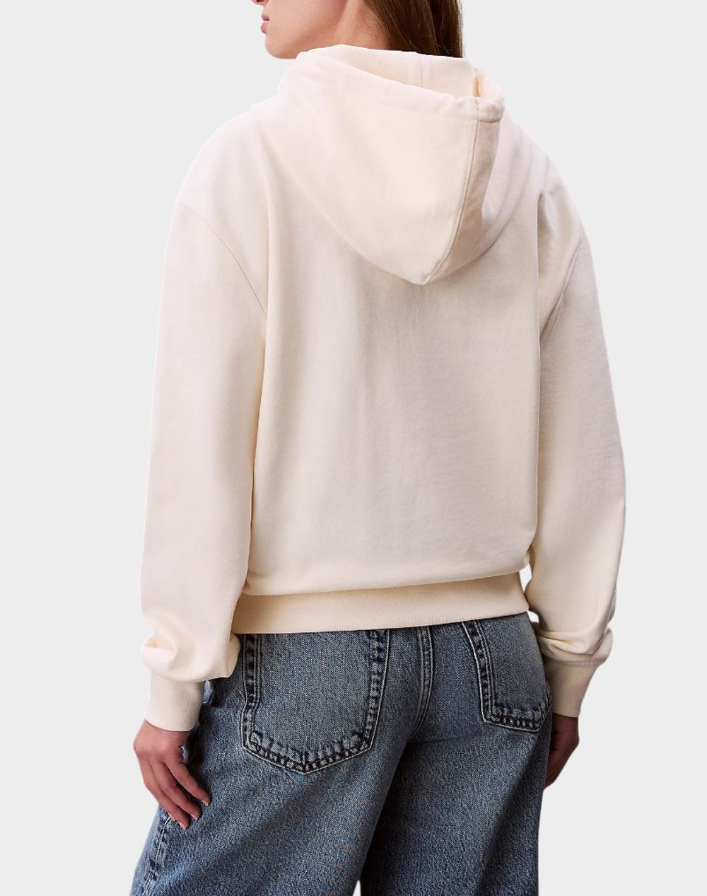 CALVIN KLEIN CALVIN KLEIN LS ARCHIVE TERRY PO HOOD LV047C224G-F7J Cream - 2