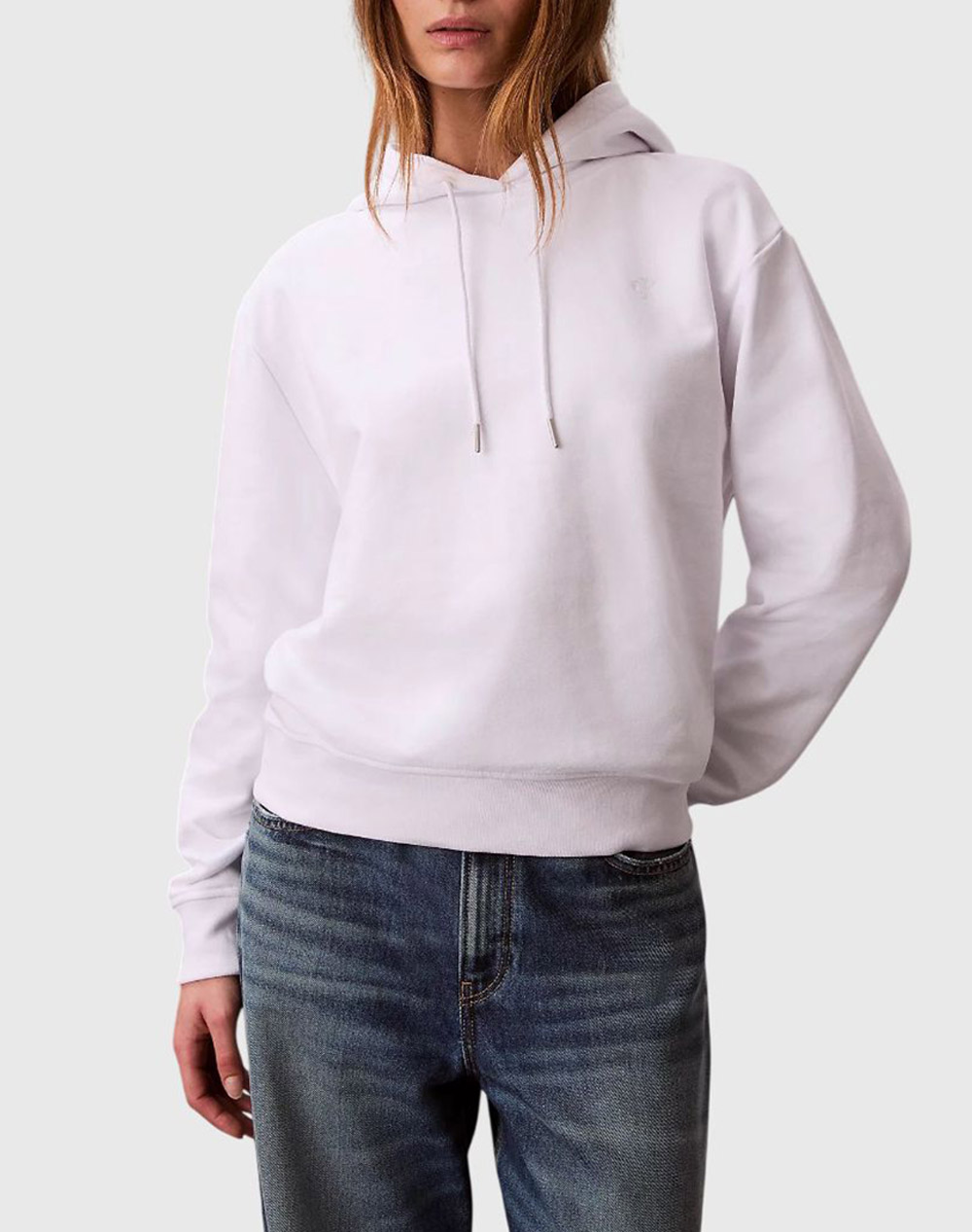 CALVIN KLEIN LS ARCHIVE TERRY PO HOOD LV047C224G-YAA White