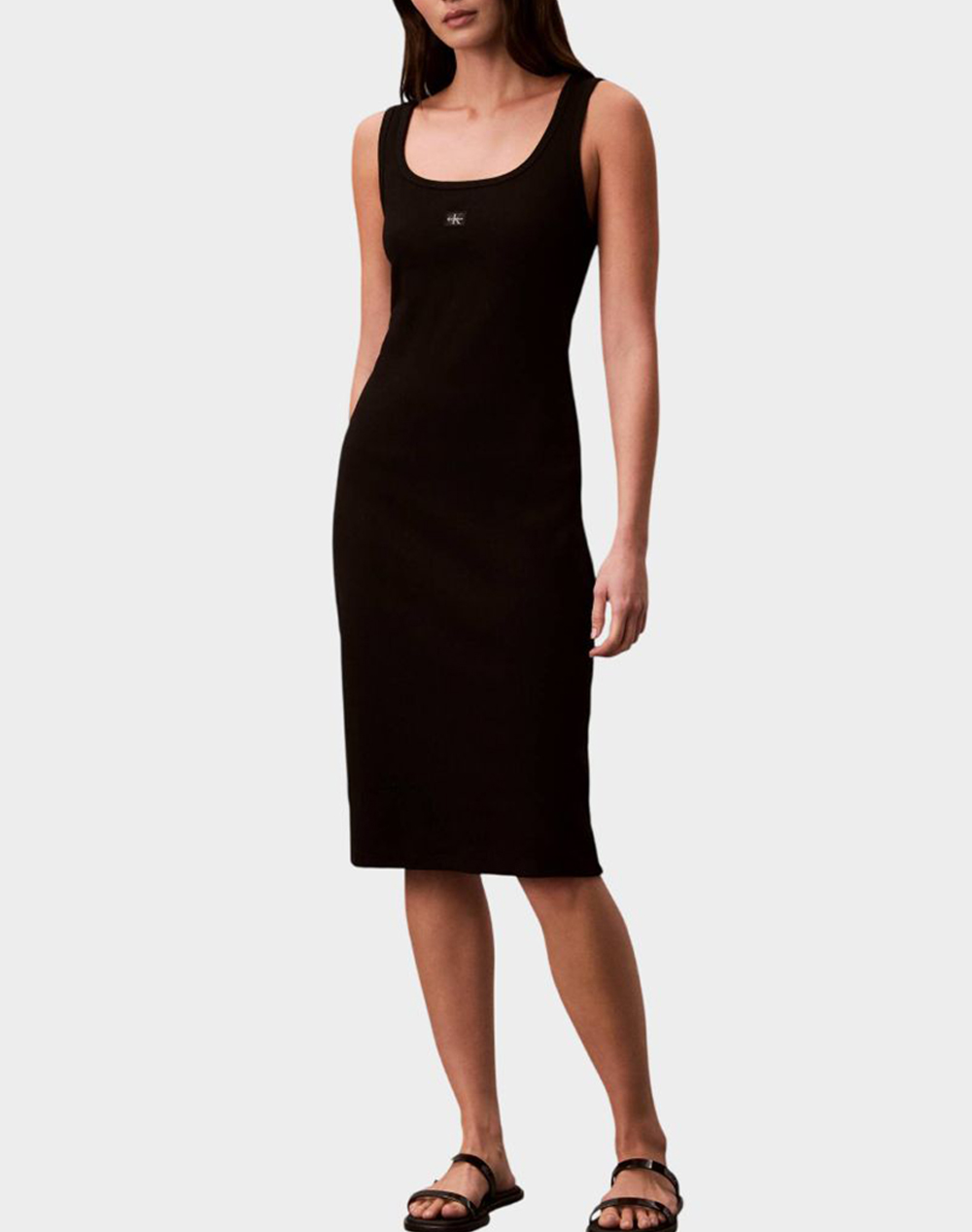 CALVIN KLEIN JEANS SL BABY RIB WOVEN LABEL SQUARE N LV047F257G-UB1 Black