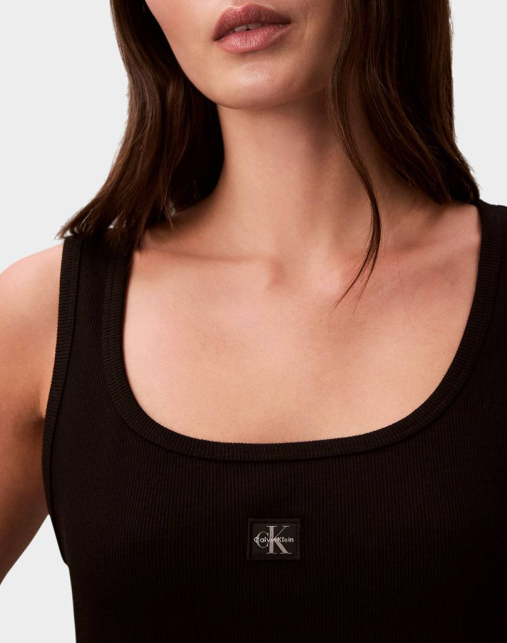 CALVIN KLEIN CALVIN KLEIN JEANS SL BABY RIB WOVEN LABEL SQUARE N LV047F257G-UB1 Black - 3