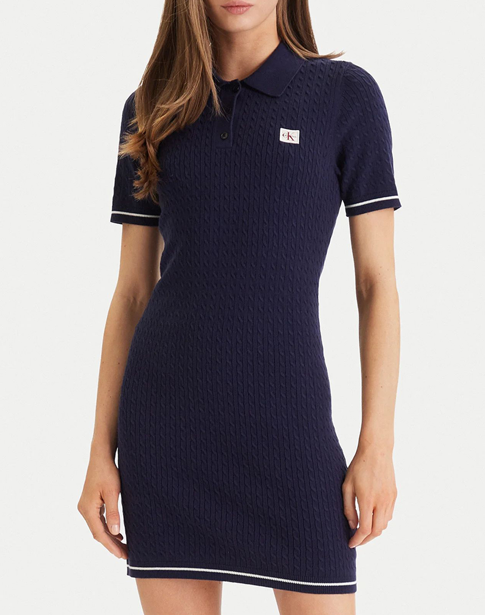 CALVIN KLEIN JEANS MICROCABLE MINI DRESS LV047F323G-9EI Indigo