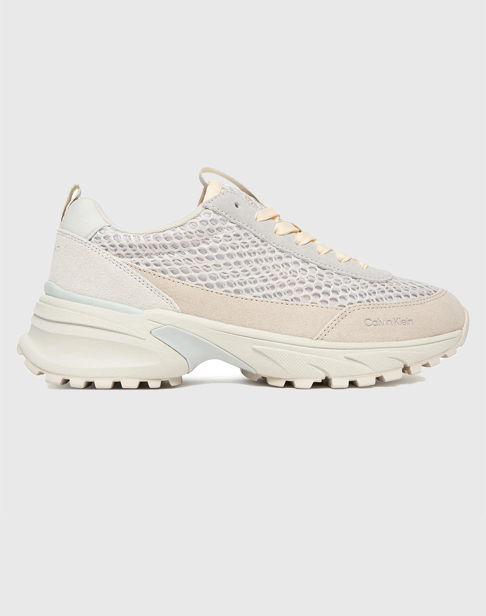 CALVIN KLEIN JEANS HIKE RUNNER LACE UP TECHMIX YW0YW02030-Z01 OffWhite