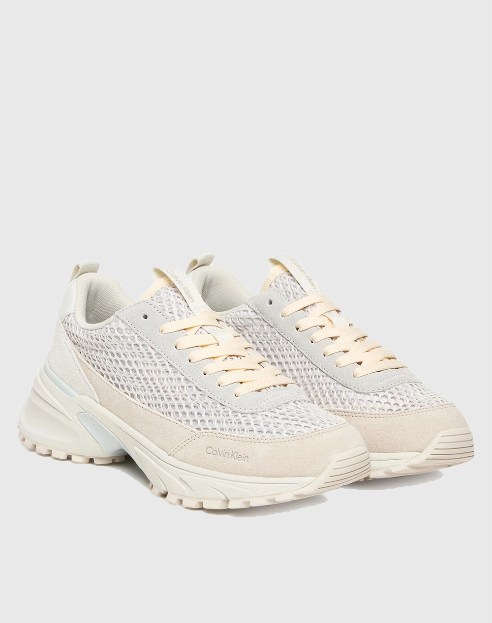 CALVIN KLEIN CALVIN KLEIN JEANS HIKE RUNNER LACE UP TECHMIX YW0YW02030-Z01 OffWhite - 2