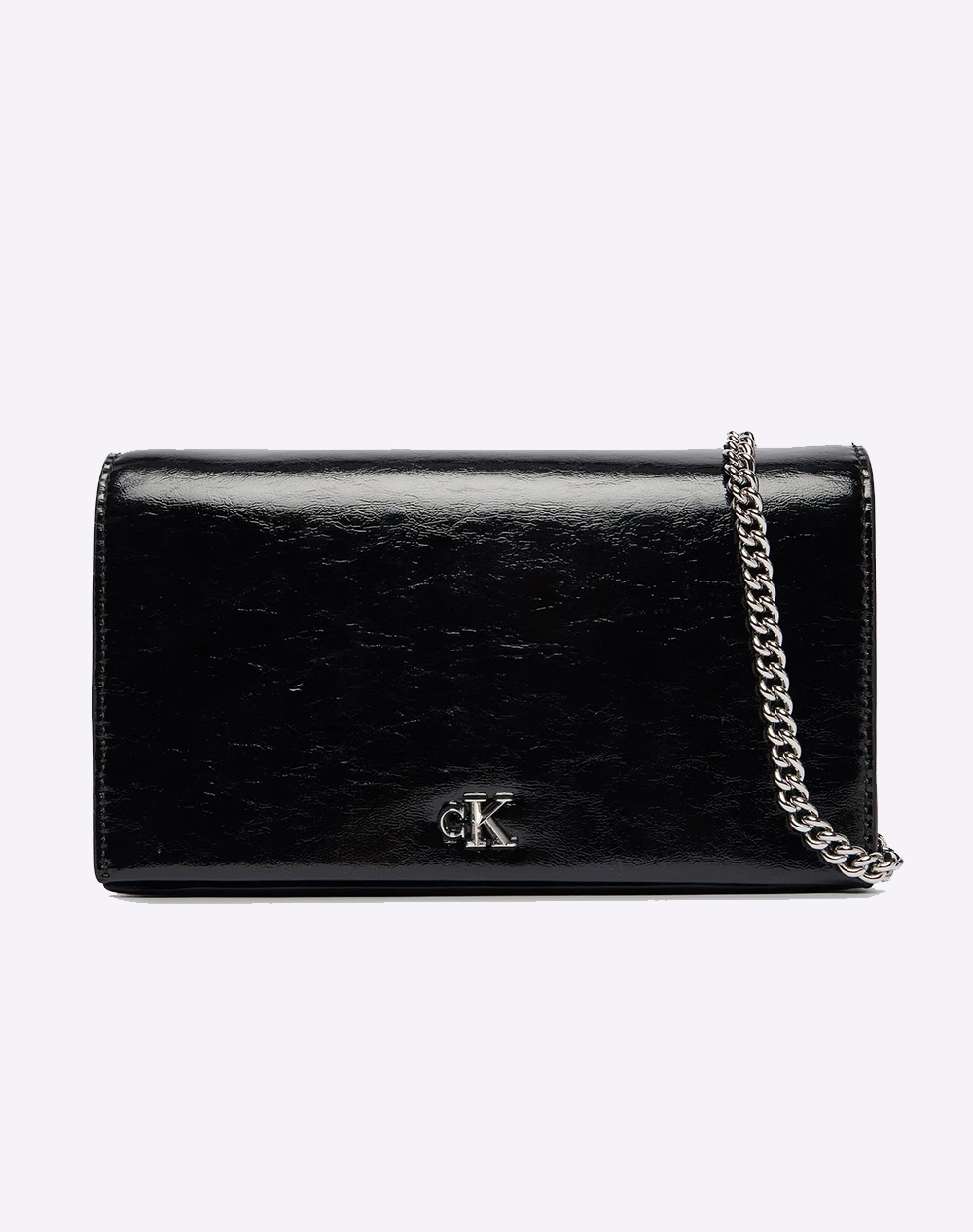 CALVIN KLEIN CK METALLIC WALLET ON CHAIN LV04F3320G-UB1 Black