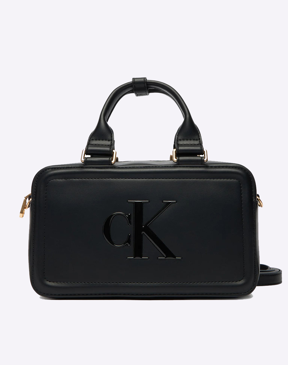 CALVIN KLEIN BOLD CK ELONGATED MINI TOTE LV04F3411G-UB1 Black