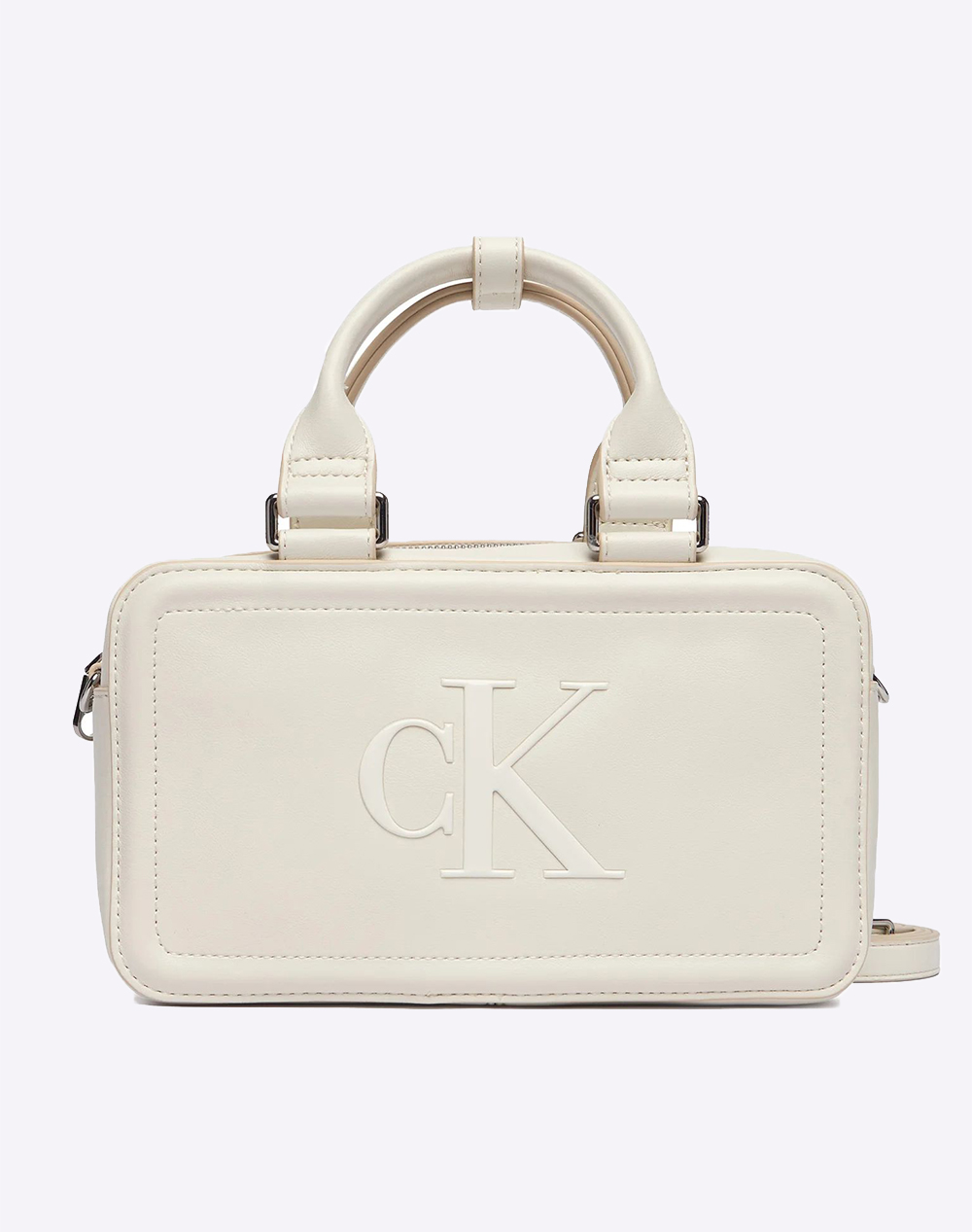 CALVIN KLEIN JEANS BOLD CK ELONGATED MINI TOTE LV04F3411G-FUP OffWhite