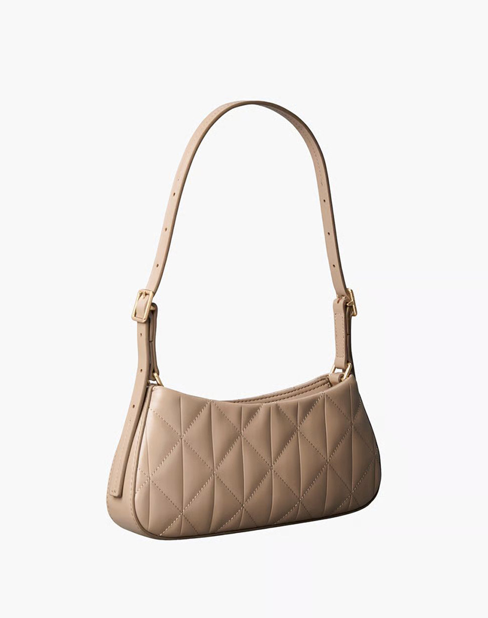 CALVIN KLEIN QUILTED SM SHOULDER BAG LV04F3327G-VFU SandyBrown