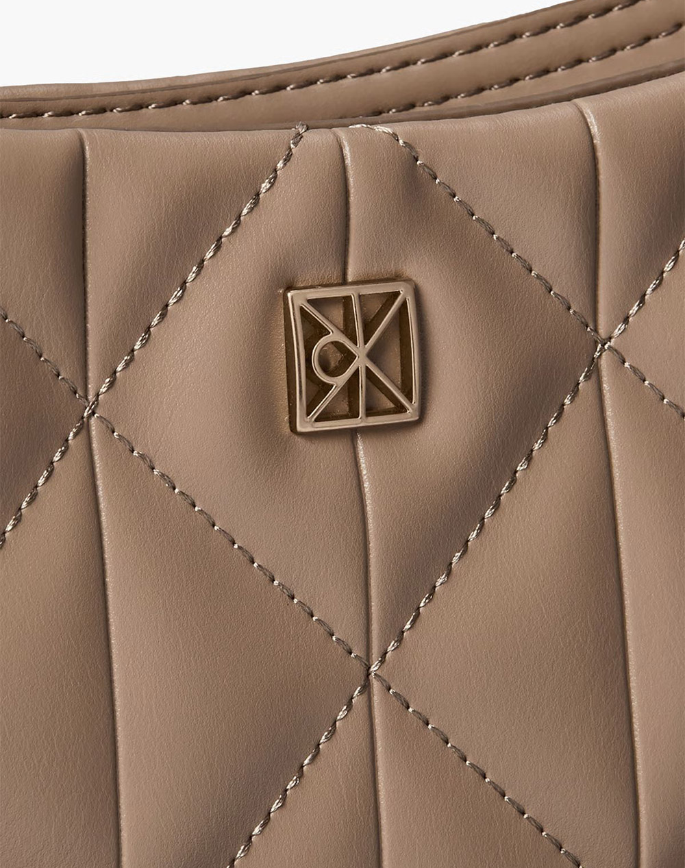 Calvin Klein Quilted Sm Shoulder Bag Lv04F3327G-Vfu Sandybrown Γυναικεία αξεσουάρ τσάντες Politikos Shop Πολιτικός