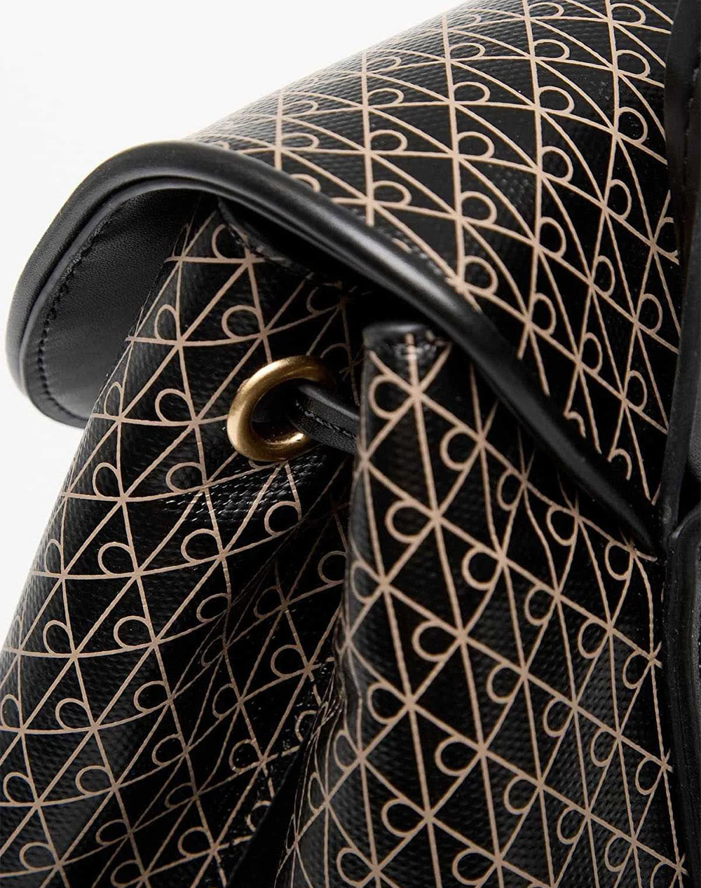 Calvin Klein Jeans Aop Flap Backpack Lv04F3271G-2Xa Jetblack Γυναικεία αξεσουάρ τσάντες Politikos Shop Πολιτικός