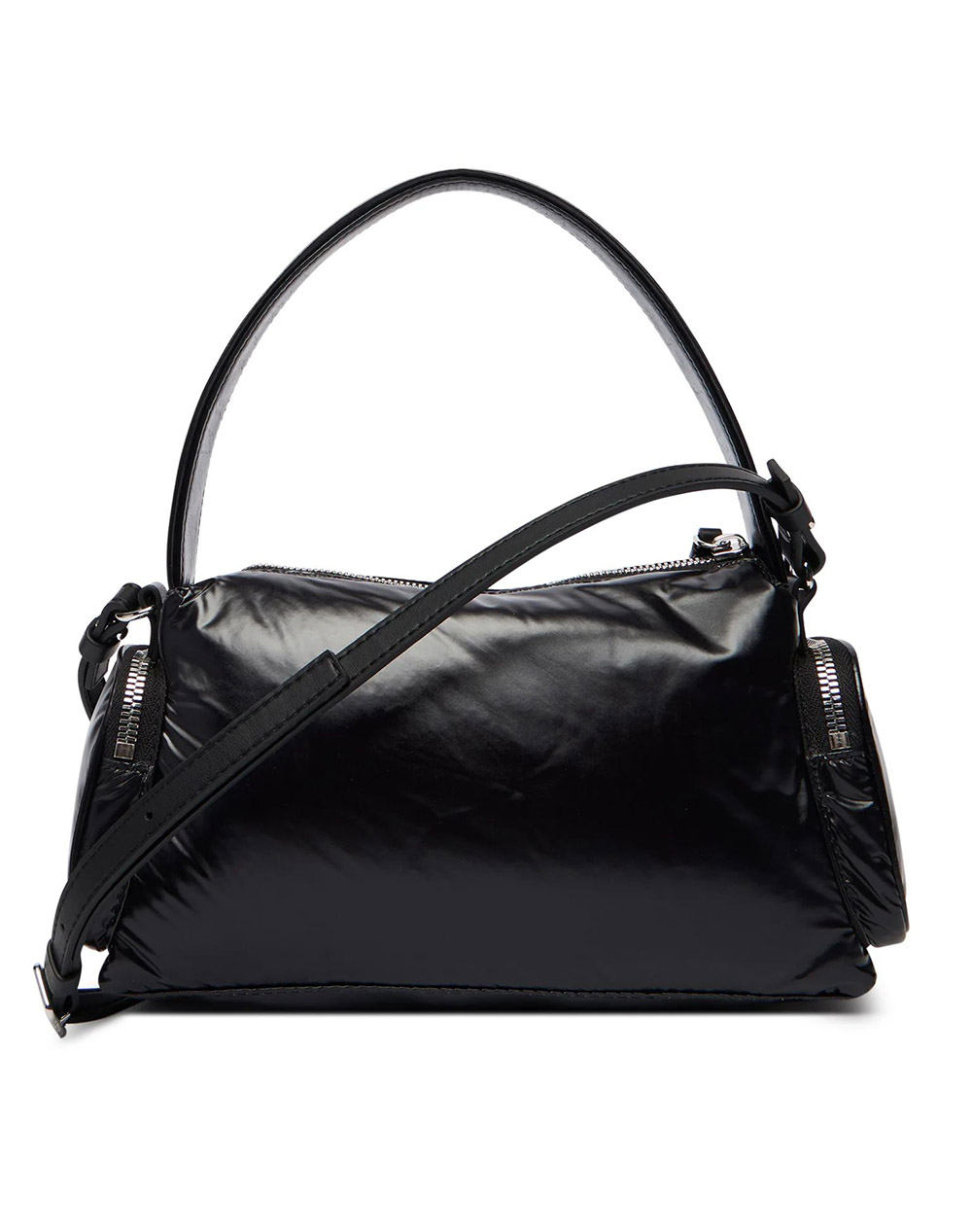 CALVIN KLEIN POCKET SHINY NYLON SMALL BAG LV04F3405G-UB1 Black φωτογραφία