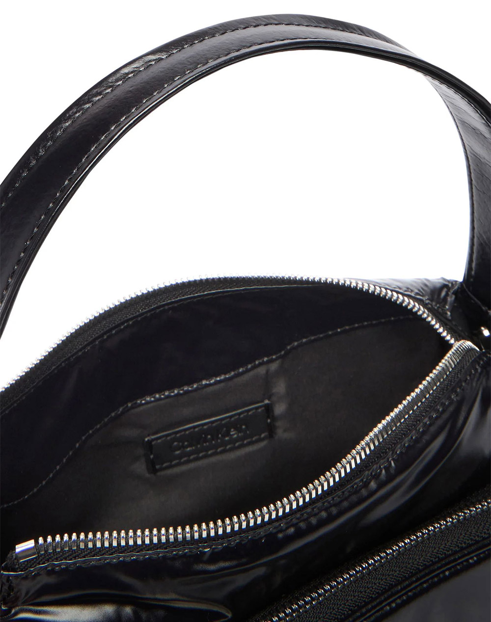 Calvin Klein Pocket Shiny Nylon Small Bag Lv04F3405G-Ub1 Black Γυναικεία αξεσουάρ τσάντες Politikos Shop Πολιτικός