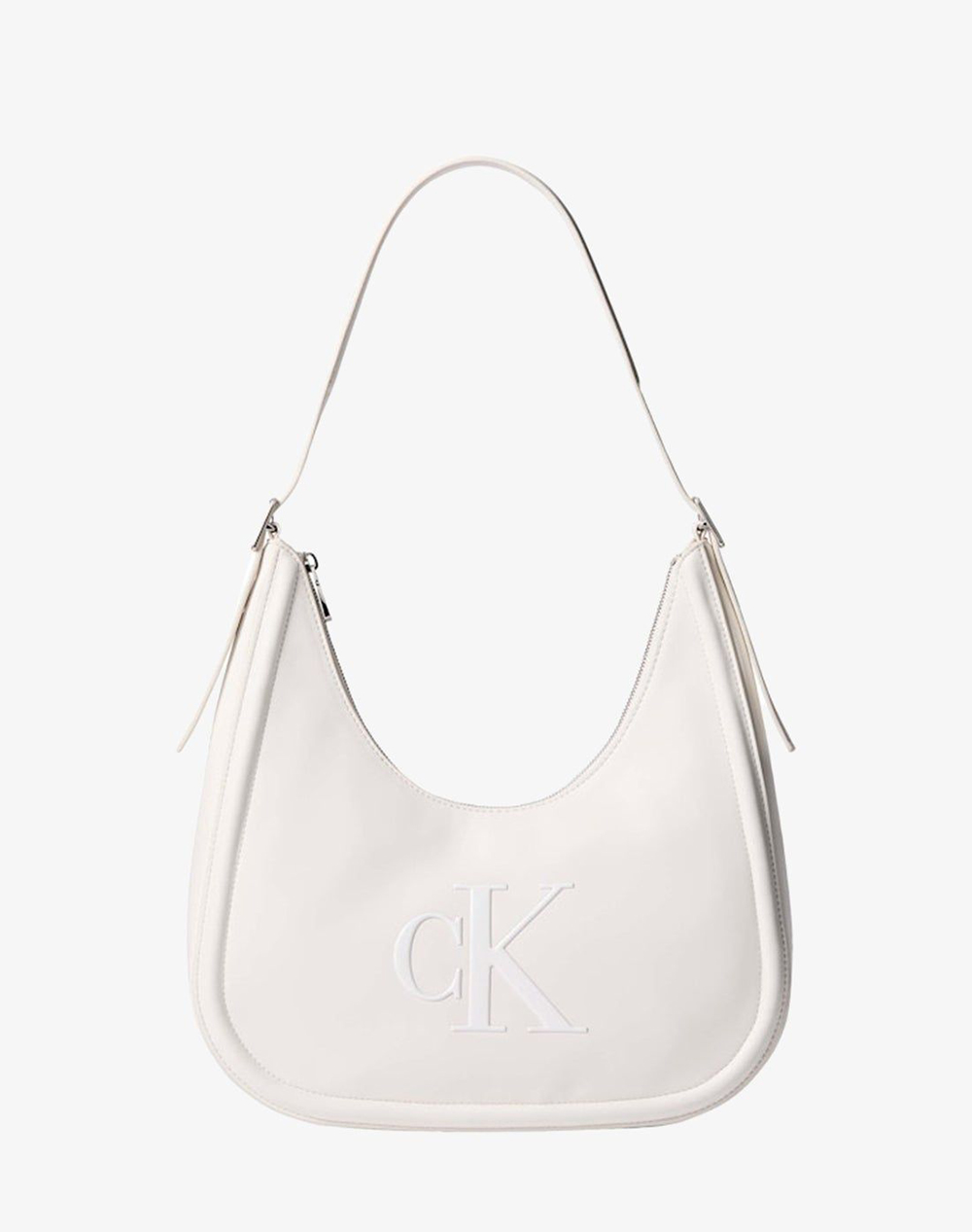 CALVIN KLEIN JEANS BOLD CK CRESCENT BAG LV04F3427G-4LX Cream