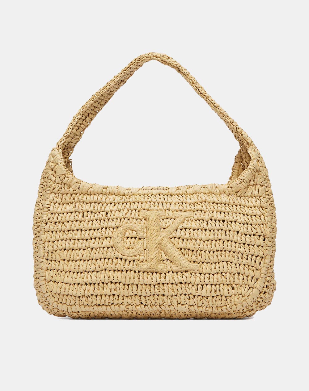 CALVIN KLEIN JEANS BOLD CK RAFFIA SM SHOULDER BAG LV04F3449G-0EI Biege