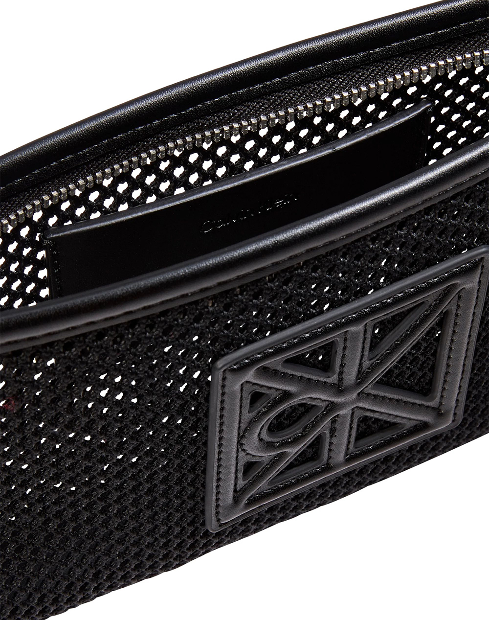 Calvin Klein Jeans Emblem Mesh Convertible Pouch Lv04F1136G-Ub1 Black Γυναικεία αξεσουάρ τσάντες Politikos Shop Πολιτικός
