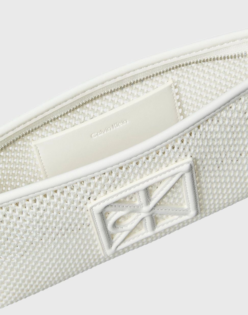 Calvin Klein Jeans Emblem Mesh Convertible Pouch Lv04F1136G-4Lx Offwhite Γυναικεία αξεσουάρ τσάντες Politikos Shop Πολιτικός