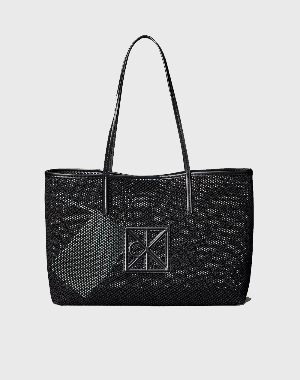 CALVIN KLEIN JEANS EMBLEM MESH TOTE LV04F3380G-UB1 Black