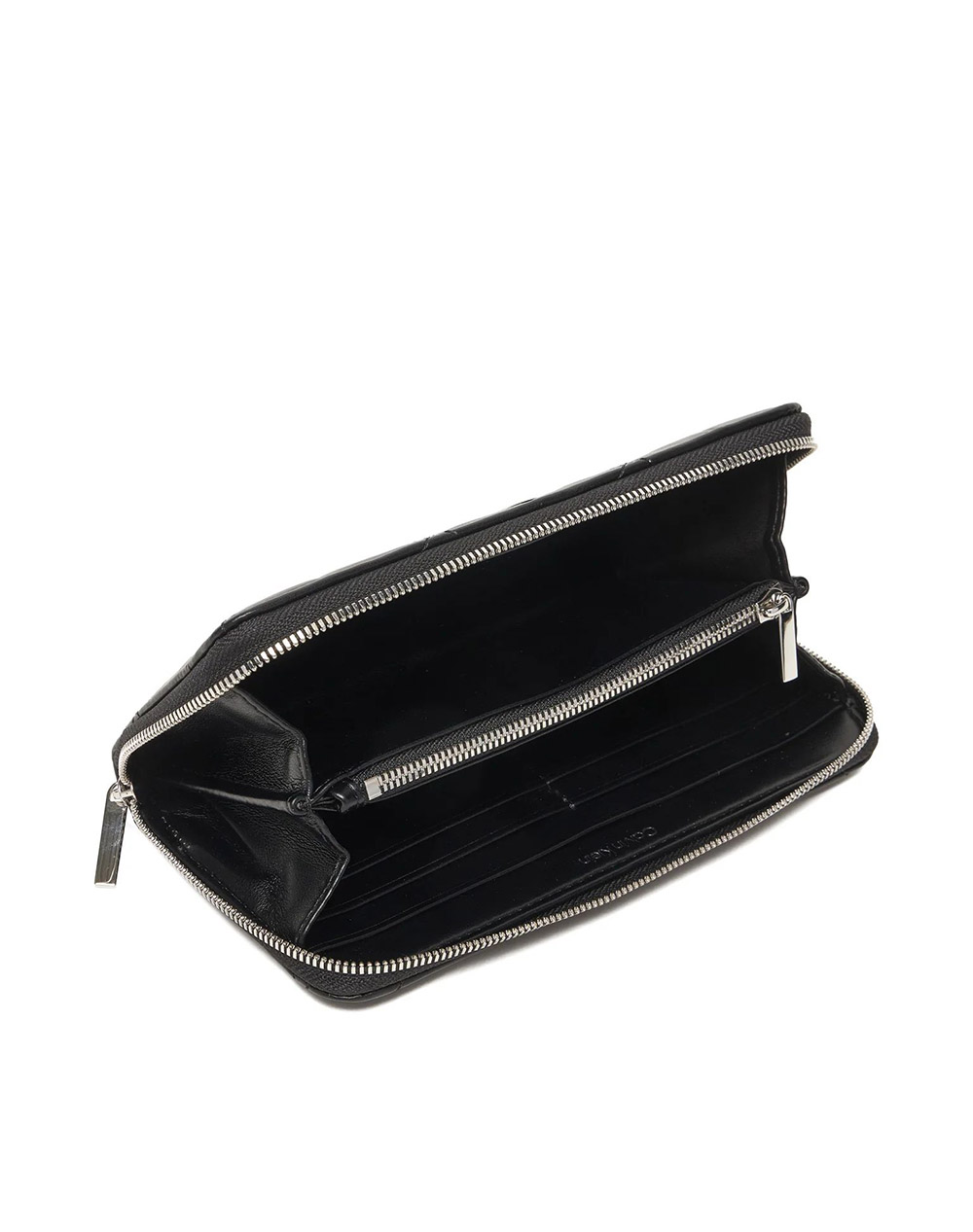 Calvin Klein Quilted Long Zip Around Lv04F1122G-Ub1 Black Γυναικεία αξεσουάρ Πορτοφολια Politikos Shop Πολιτικός