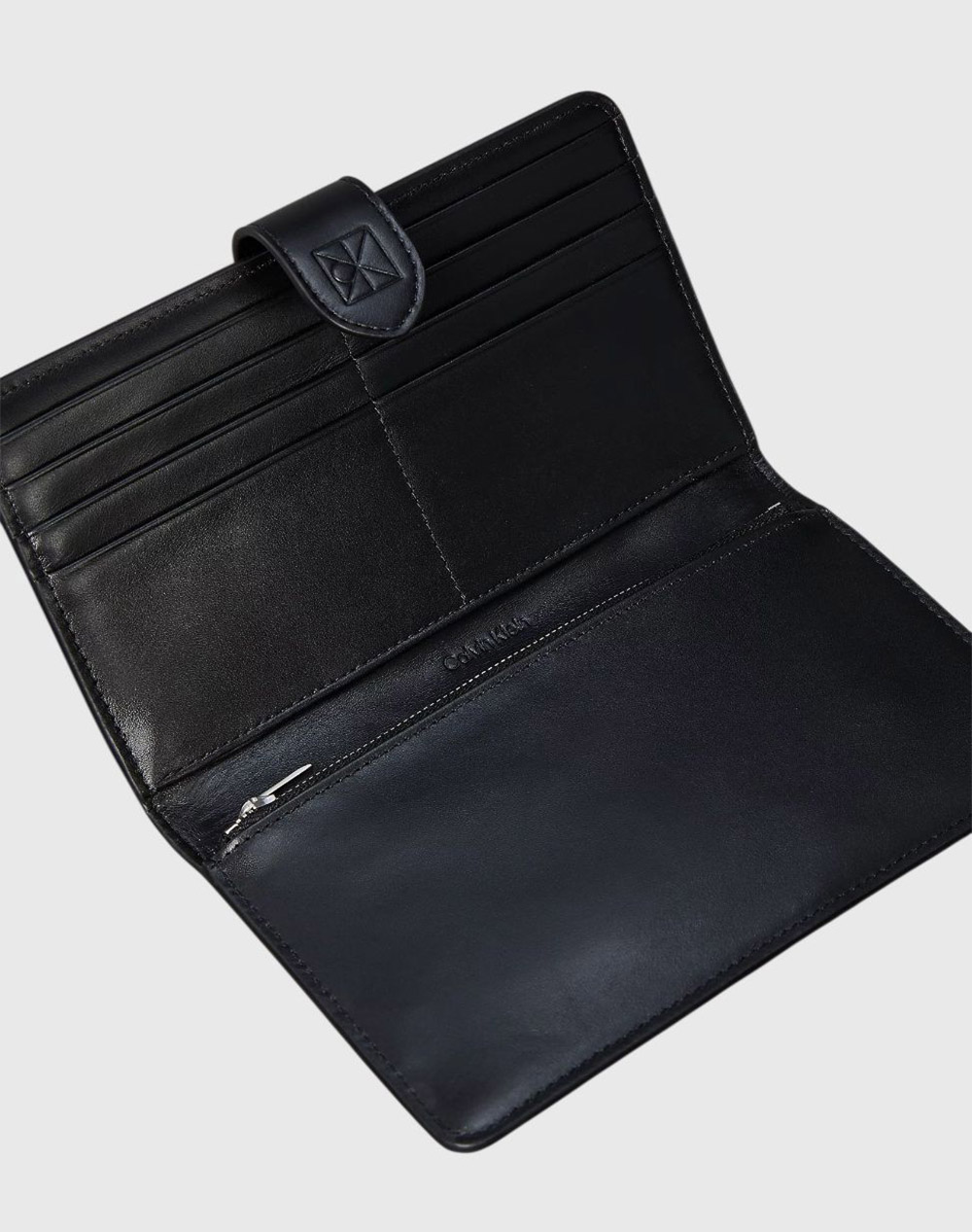 Calvin Klein Snap Passport Longfold Wallet Lv04F1108G-Ub1 Black Γυναικεία αξεσουάρ Πορτοφολια Politikos Shop Πολιτικός