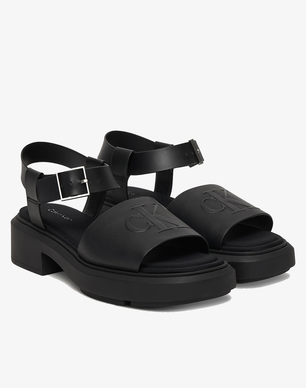 CALVIN KLEIN JEANS CHUNKY SANDAL LTH MG HW0HW03131-0GJ TotalBlack φωτογραφία