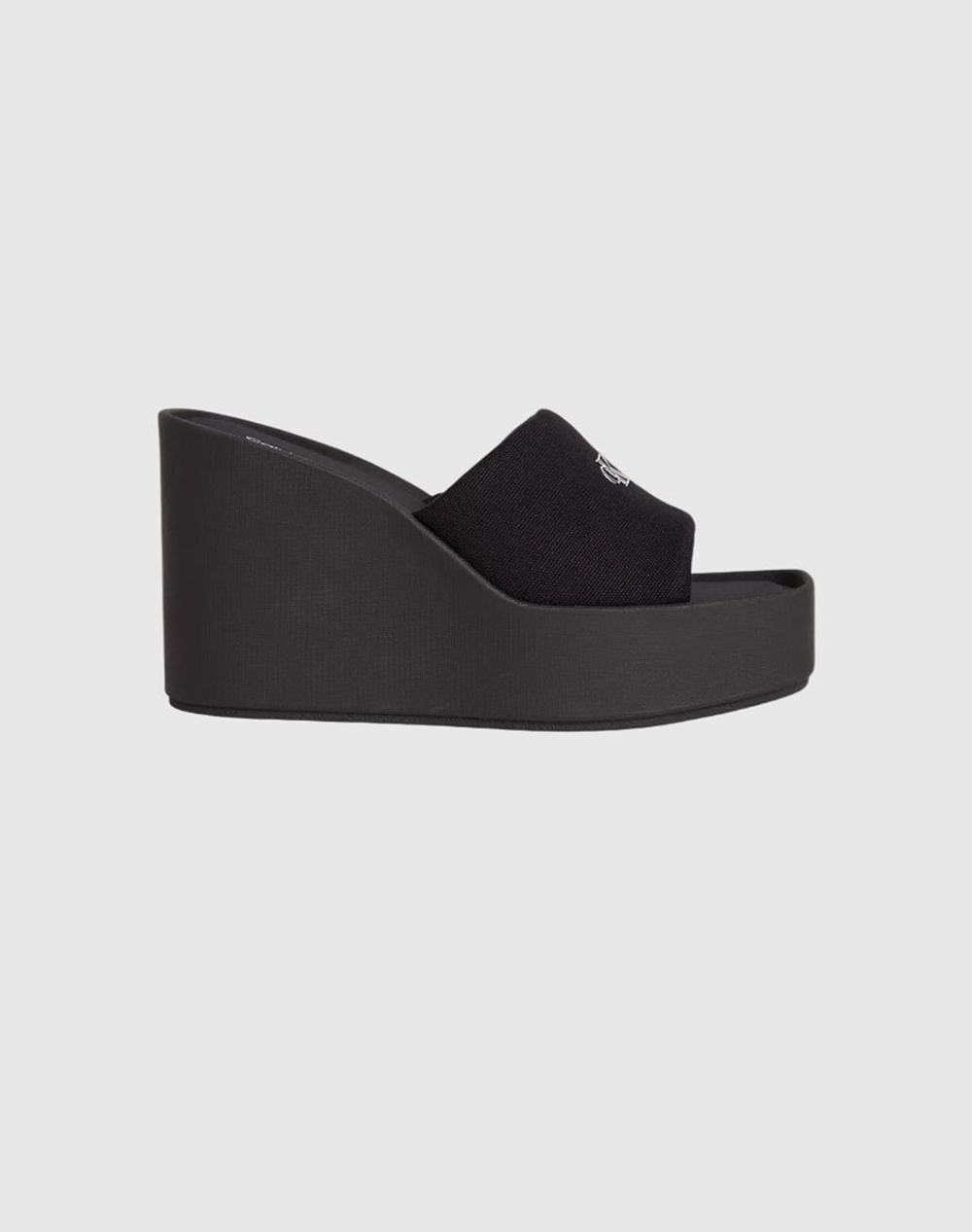 CALVIN KLEIN JEANS WEDGE 70 SNDL CANV MG HW0HW03134-0GJ TotalBlack