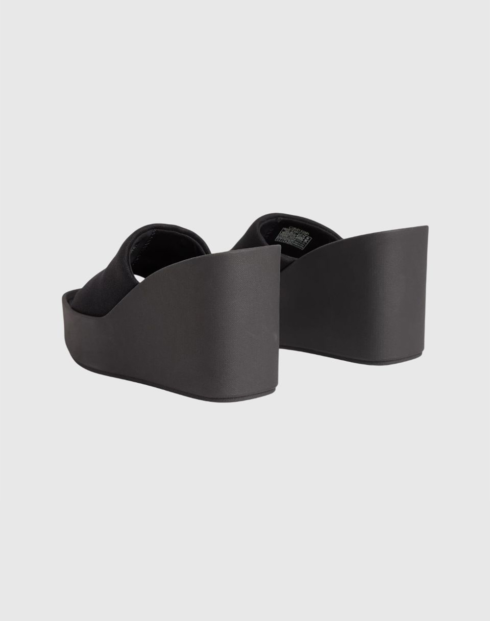 Calvin Klein Jeans Wedge 70 Sndl Canv Mg Hw0Hw03134-0Gj Totalblack Γυναικεία παπούτσια Εσπαντριγιες Σανδαλια Politikos Shop Πολιτικός