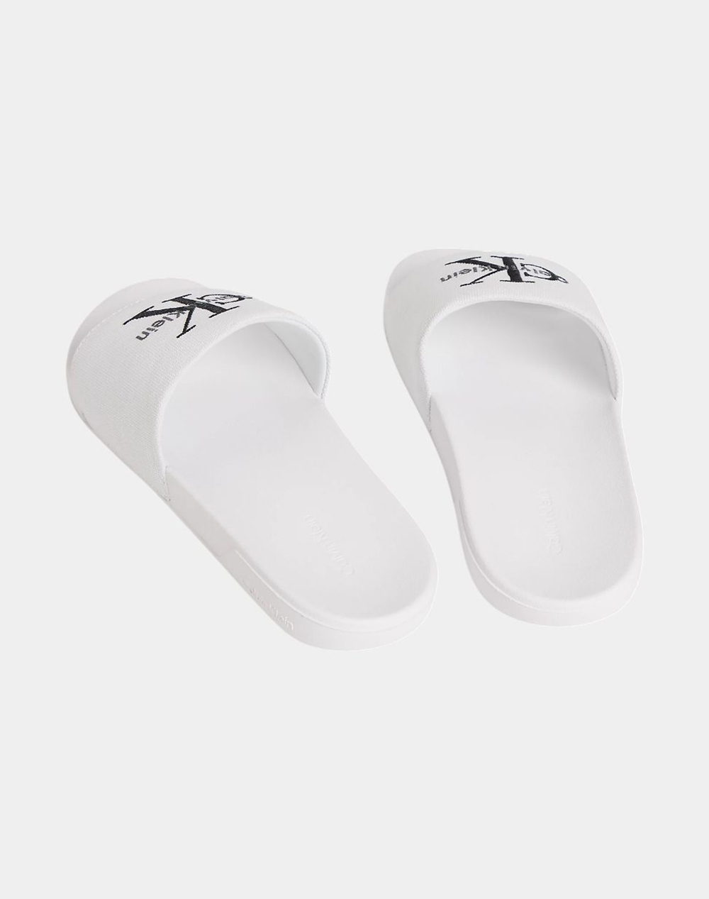 Calvin Klein Jeans Ess Slide Cv Hw0Hw02958-01W White Γυναικεία παπούτσια Σαγιοναρες Politikos Shop Πολιτικός