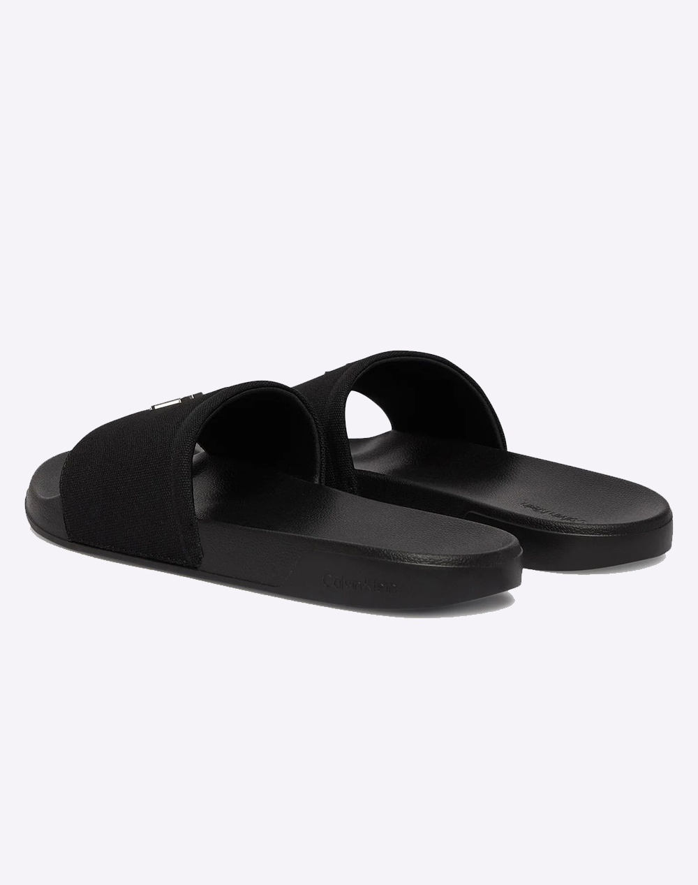 Calvin Klein Jeans Pool Slide Canvas Hdw Hw0Hw02960-0Gj Black Γυναικεία παπούτσια Σαγιοναρες Politikos Shop Πολιτικός