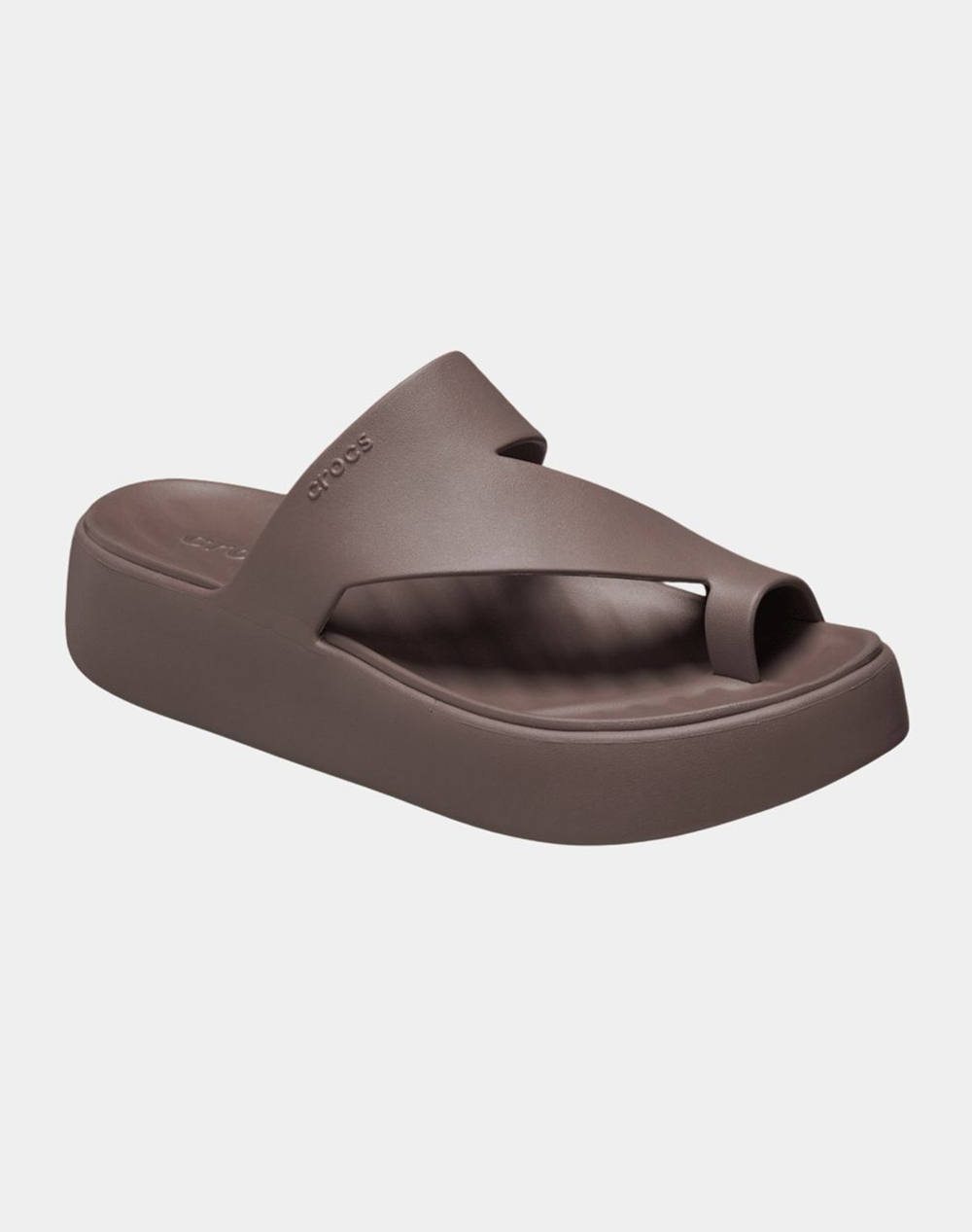 CROCS Getaway Platform Toe Loop 210834-0LF Brown