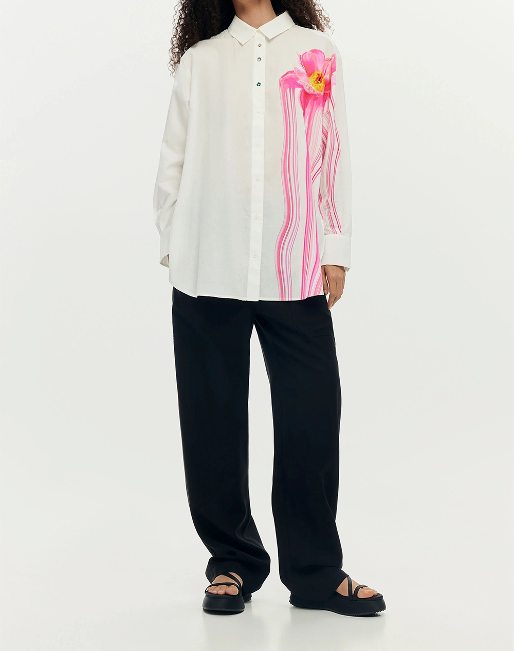Desigual Cam Gloss Πουκαμισο Γυναικείο 26Swcw18-1000 White Γυναικεία ρούχα πουκάμισα Politikos Shop Πολιτικός