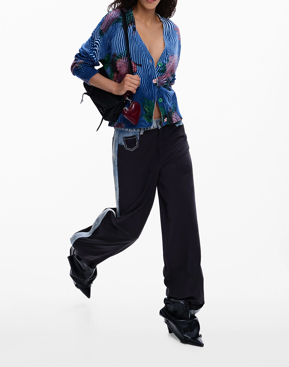 Desigual Jers Nora Πλεκτο Γυναικείο 26Swjf19-5001 Blue Γυναικεία ρούχα μπλούζες Πλεκτά Politikos Shop Πολιτικός