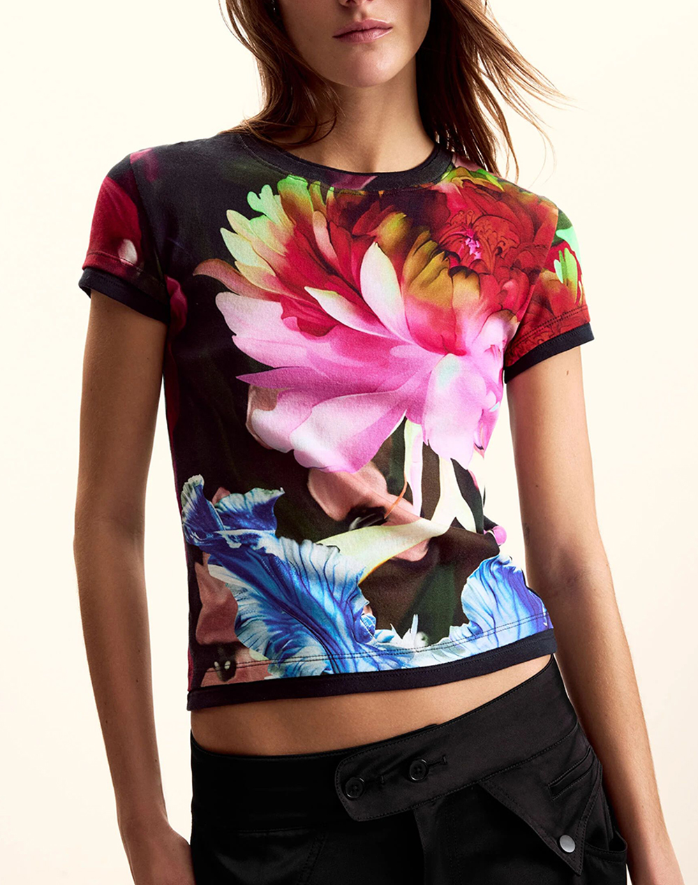DESIGUAL TS_MULTIFLOWERS_LAC ΜΠΛΟΥΖΑ ΓΥΝΑΙΚΕΙΟ 26SWTK49-9019 Multi