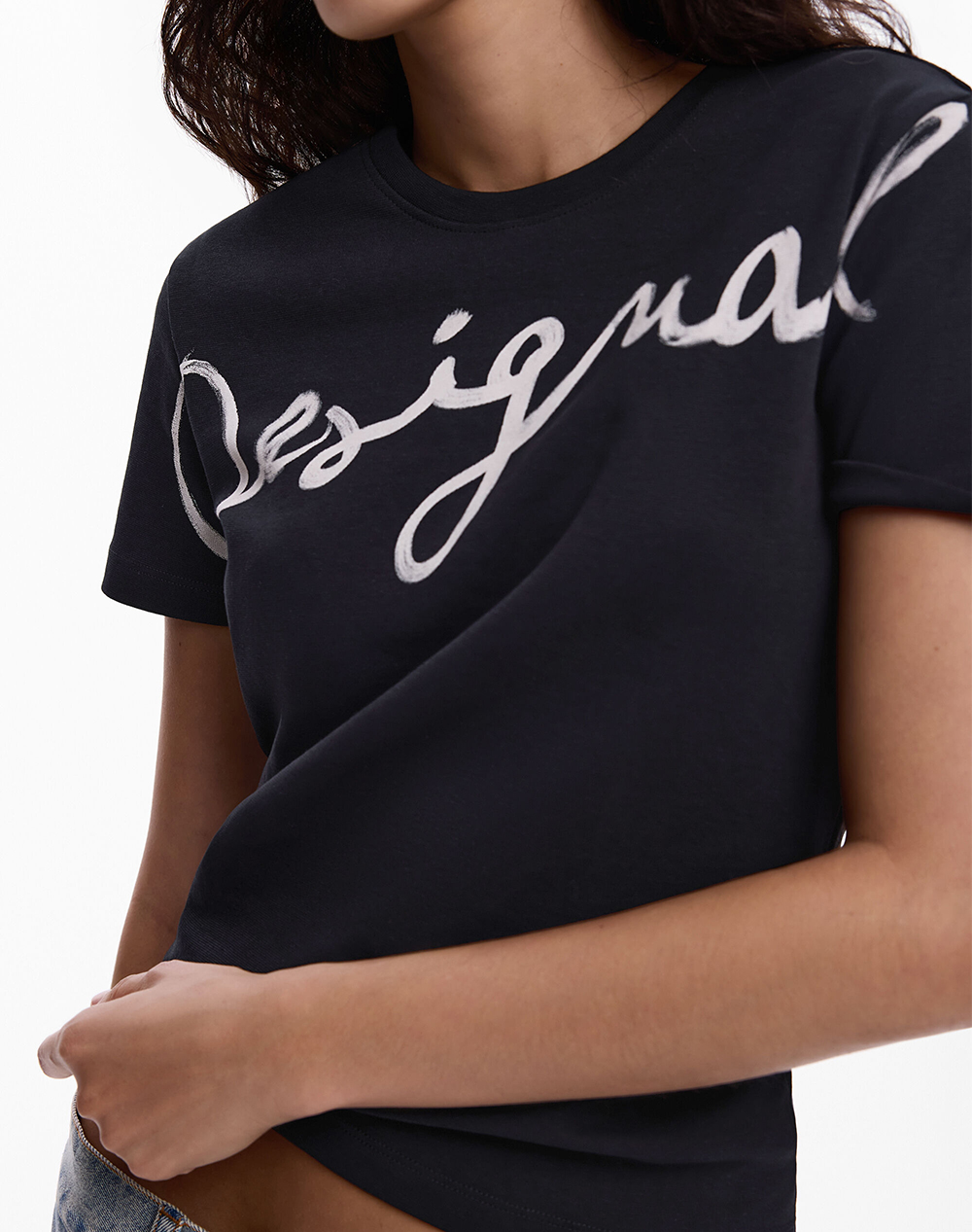 Desigual Ts Florencia Μπλούζα Γυναικείο 26Swtk07-2000 Black Γυναικεία ρούχα μπλούζες Τ-Shirt Politikos Shop Πολιτικός