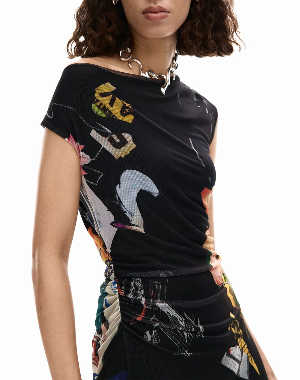 Desigual Vest Delaware Φόρεμα Γυναικείο 26Swvk29-2000 Multi Γυναικεία ρούχα φορέματα Politikos Shop Πολιτικός