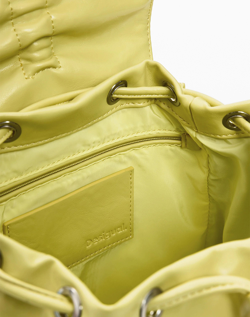 Desigual Back Rodio Prisa Short Lim Τσάντα Γυναικείο 26Sakp10-4013 Lime Γυναικεία αξεσουάρ τσάντες Politikos Shop Πολιτικός