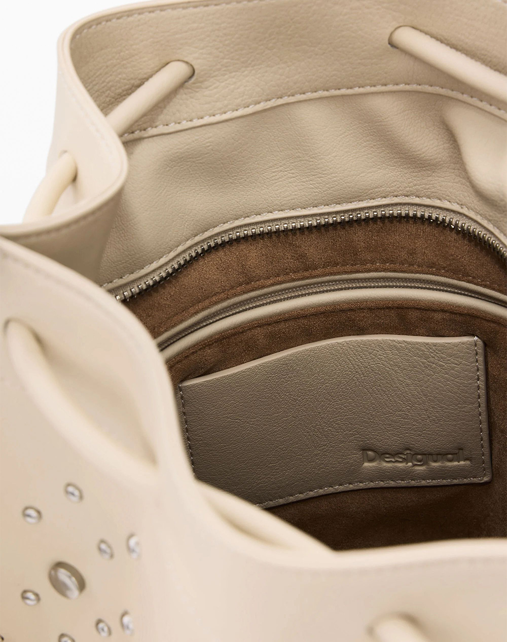 Desigual Back Gallium Harlan Τσάντα Γυναικείο 26Sakp33-1008 Biege Γυναικεία αξεσουάρ τσάντες Politikos Shop Πολιτικός