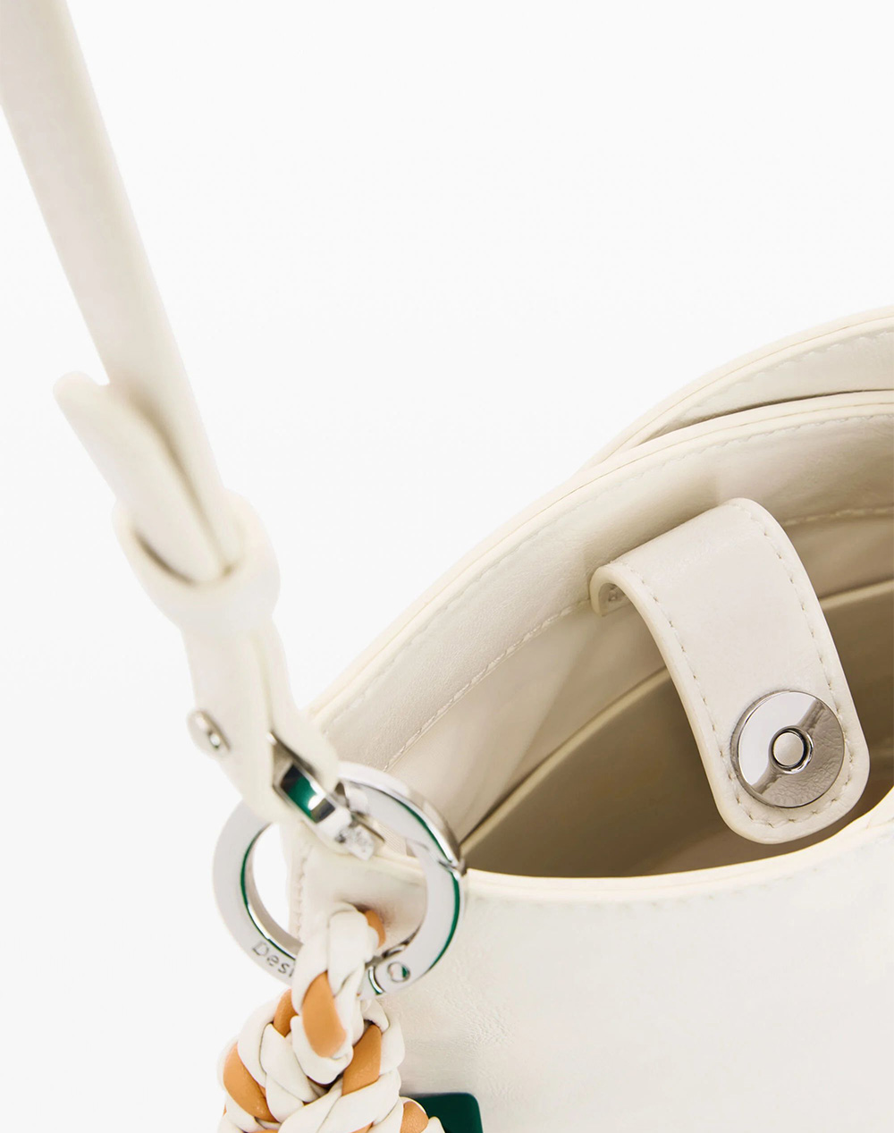Desigual Mone Half Logo Hele Πορτοφολι Γυναικείο 26Sayp10-1008 Cream Γυναικεία αξεσουάρ Πορτοφολια Politikos Shop Πολιτικός