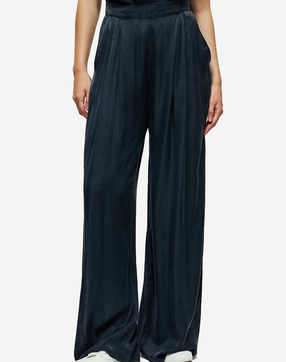 DIRTY LAUNDRY DIRTY LAUNDRY WIDE LEG PLEATED PANTS DLWP000048-VINTAGE BLUE DarkBlue