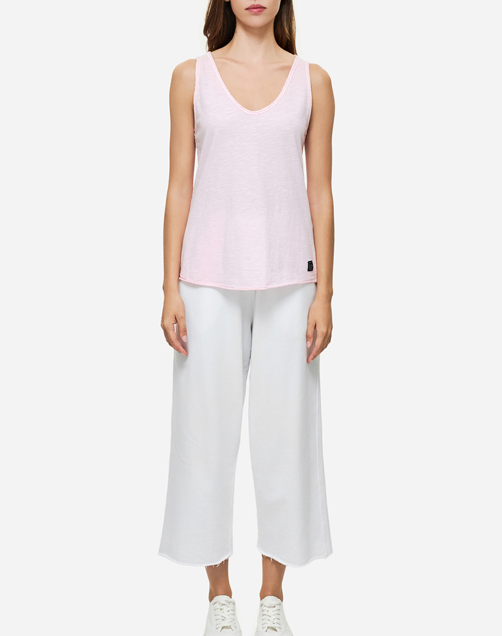 Dirty Laundry Cropped Sweatpants Dlwsp000049-White White Γυναικεία ρούχα παντελόνια παντελόνι Φορμας Politikos Shop Πολιτικός