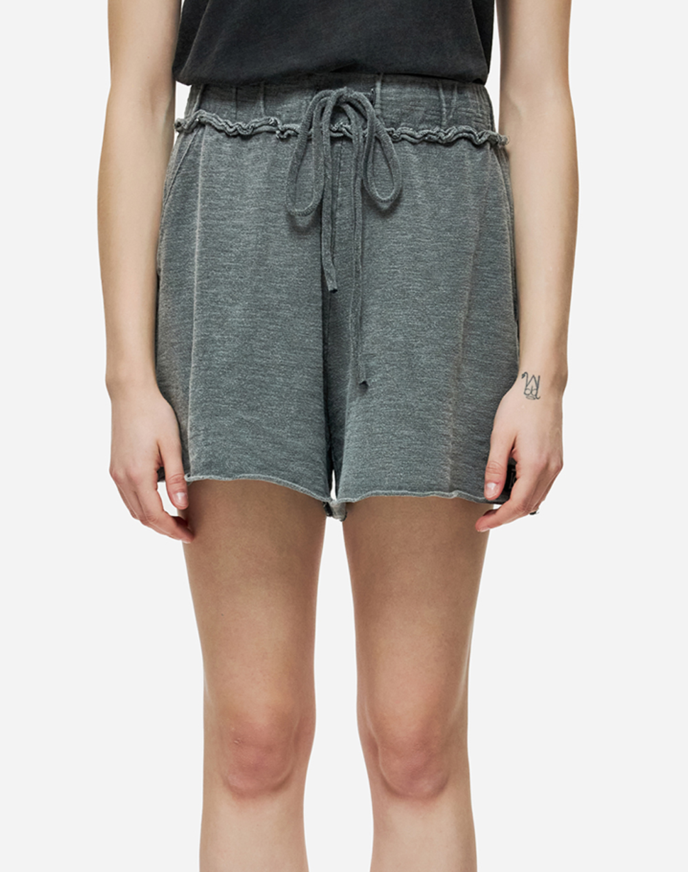 DIRTY LAUNDRY RAW CUT SWEATBERMUDA DLWSB000038-VINTAGE GREY DarkGray